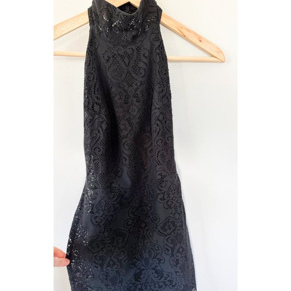 Love for Lemons Black Lace Halter Mini Dress - Picture 7 of 12